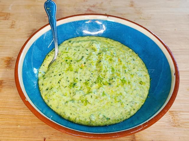 Vinaigrette à l'Avocat et à la Menthe